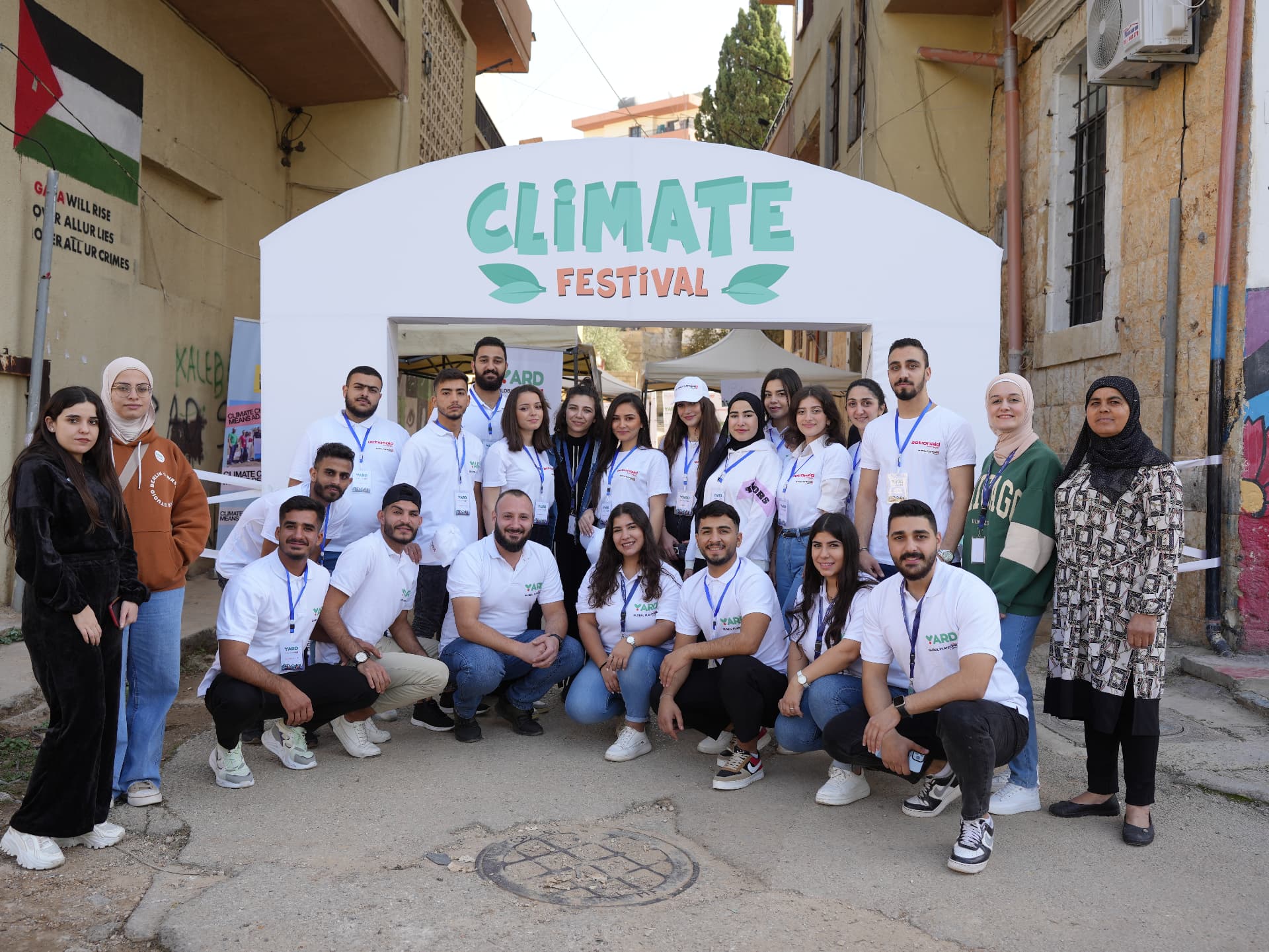 YARD youth at the Climate Festival, a YOUTH-LED gathering on climate accountability and action.